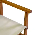 Poltrona Regista in Legno di Acacia Oliata Colore Naturale - Tecnica Viadurini