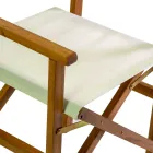 Poltrona Regista in Legno di Acacia Oliata Colore Naturale - Tecnica Viadurini