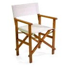 Poltrona Regista in Legno di Acacia Oliata Colore Naturale - Tecnica Viadurini