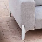 Poltrona Relax da Giardino Alluminio e Tessuto, Design in 3 Finiture - Filomena Viadurini