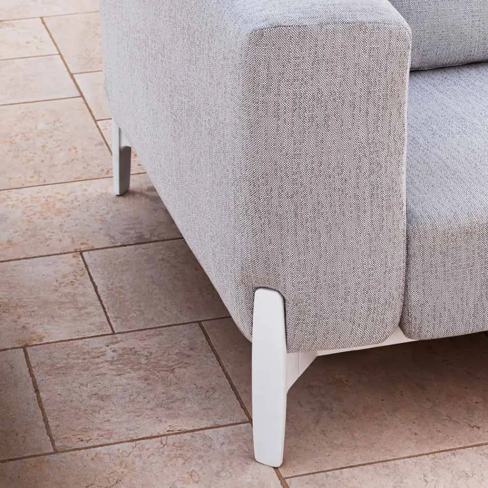 Poltrona Relax da Giardino Alluminio e Tessuto, Design in 3 Finiture - Filomena Viadurini