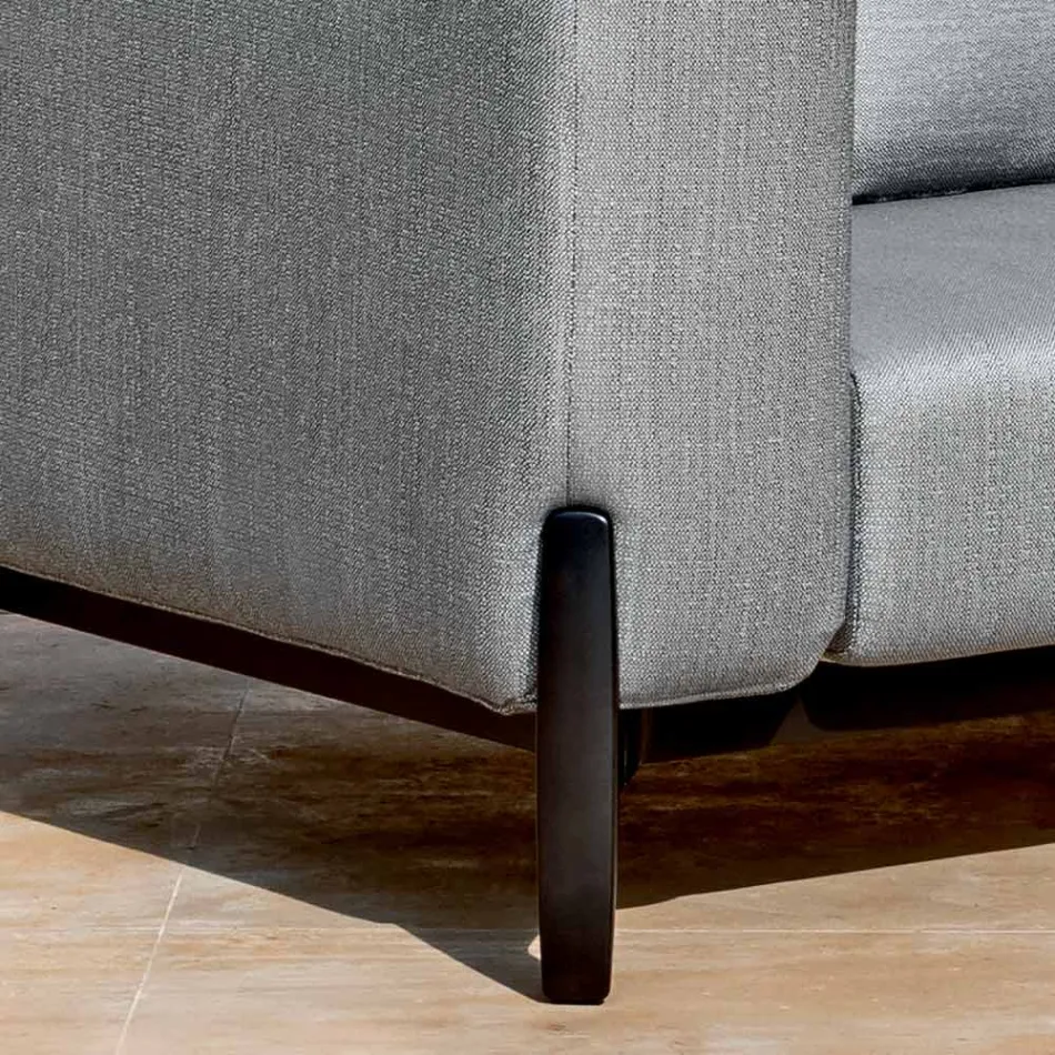 Poltrona Relax da Giardino Alluminio e Tessuto, Design in 3 Finiture - Filomena Viadurini