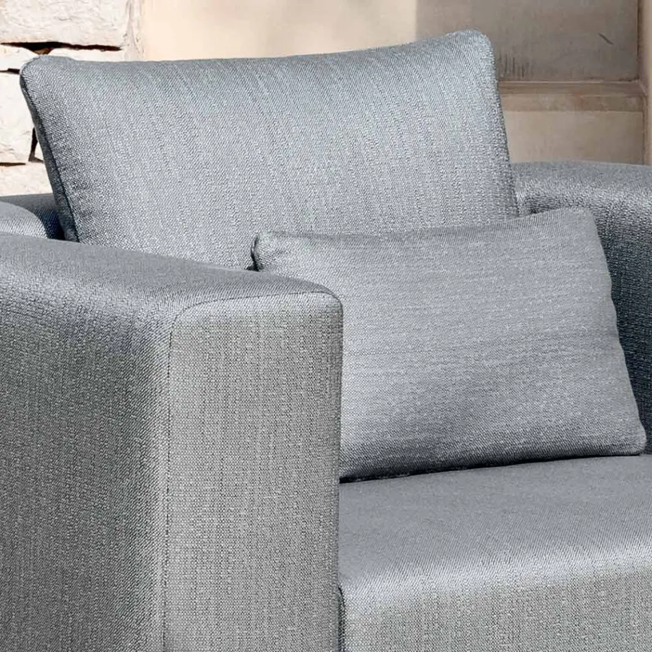 Poltrona Relax da Giardino Alluminio e Tessuto, Design in 3 Finiture - Filomena Viadurini