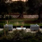 Poltrona Relax da Giardino Alluminio e Tessuto, Design in 3 Finiture - Filomena Viadurini
