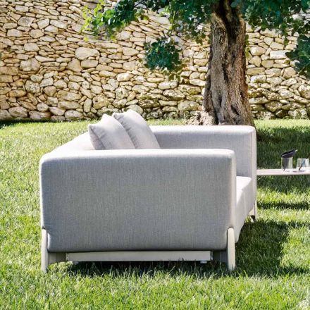 Poltrona Relax da Giardino Alluminio e Tessuto, Design in 3 Finiture - Filomena Viadurini