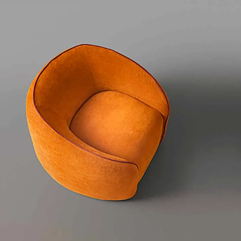 Poltrona Relax Design Moderno Made in Italy in Tessuto Colorato - Baloo Viadurini