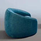 Poltrona Relax Design Moderno Made in Italy in Tessuto Colorato - Baloo Viadurini