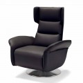 Poltrona relax girevole motorizzata 2 motori design made in Italy Bao