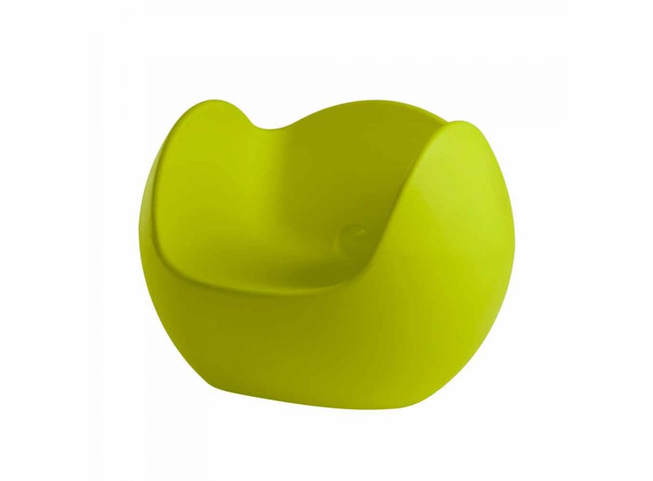 Poltrona rotonda a dondolo Slide Blos colorata di design made Italy Viadurini