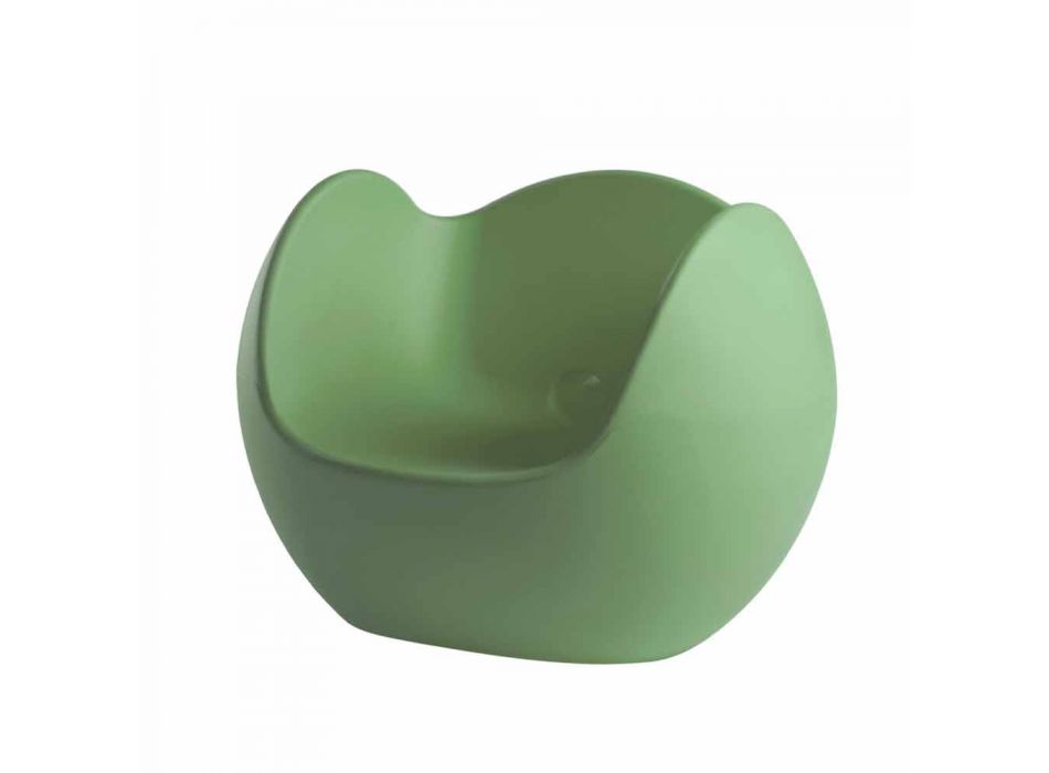 Poltrona rotonda a dondolo Slide Blos colorata di design made Italy Viadurini