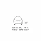 Poltrona Salotto Rivestita in Pelle con Piedini in Legno Made in Italy - Pegolo Viadurini