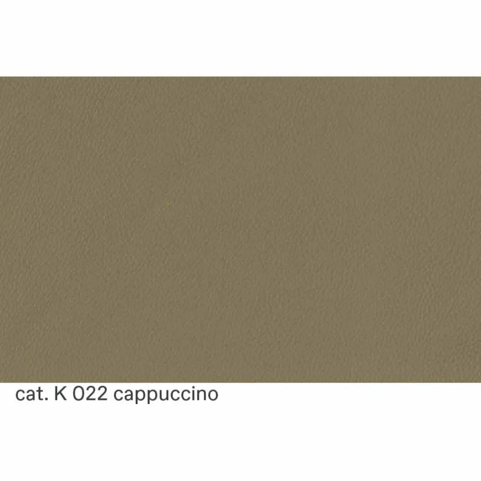 Poltrona Salotto Rivestita in Pelle con Piedini in Legno Made in Italy - Pegolo Viadurini