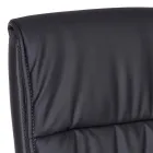 Poltrona Ufficio a Slitta Acciaio e Ecopelle con Braccioli 2 Pz - Monaldo Viadurini