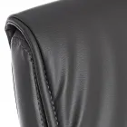 Poltrona Ufficio a Slitta Acciaio e Ecopelle con Braccioli 2 Pz - Monaldo Viadurini