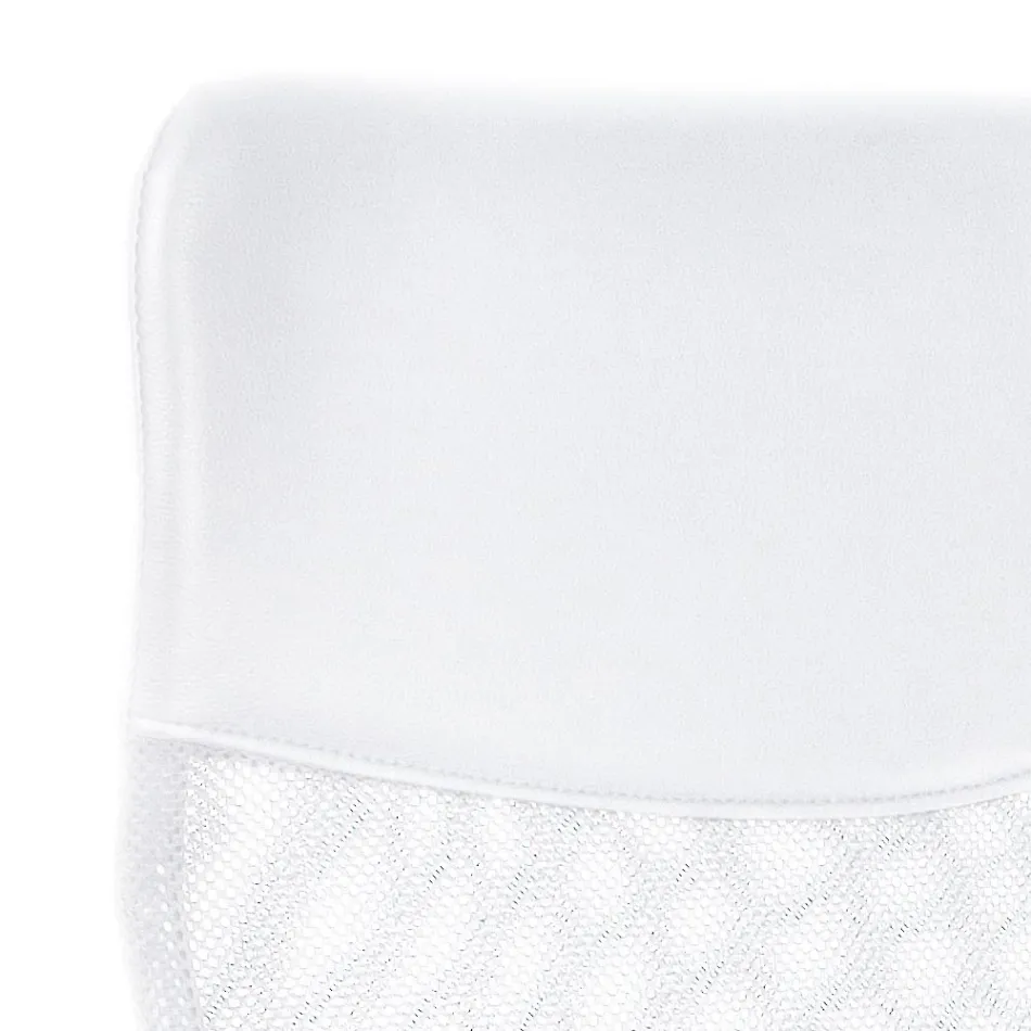 Poltrona Ufficio Acciaio e Tessuto a Rete Braccioli e Poggiatesta - Cerreto Viadurini