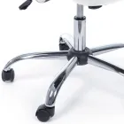 Poltrona Ufficio Acciaio e Tessuto a Rete Braccioli e Poggiatesta - Cerreto Viadurini