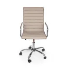 Poltrona Ufficio Ergonomica con Braccioli Acciaio e Similpelle - Mantica Viadurini