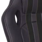 Poltrona Ufficio Girevole Reclinabile Ecopelle e Nylon 2 Colori - Saronno Viadurini