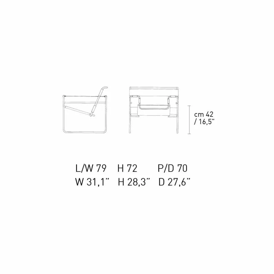 Poltrona Ufficio in Cuoio con Struttura in Acciaio Cromato Made in Italy - Cefeo Viadurini