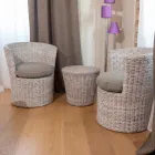 Poltroncina da Giardino in Kubù Cuscino Seduta Incluso – Calsifer Viadurini