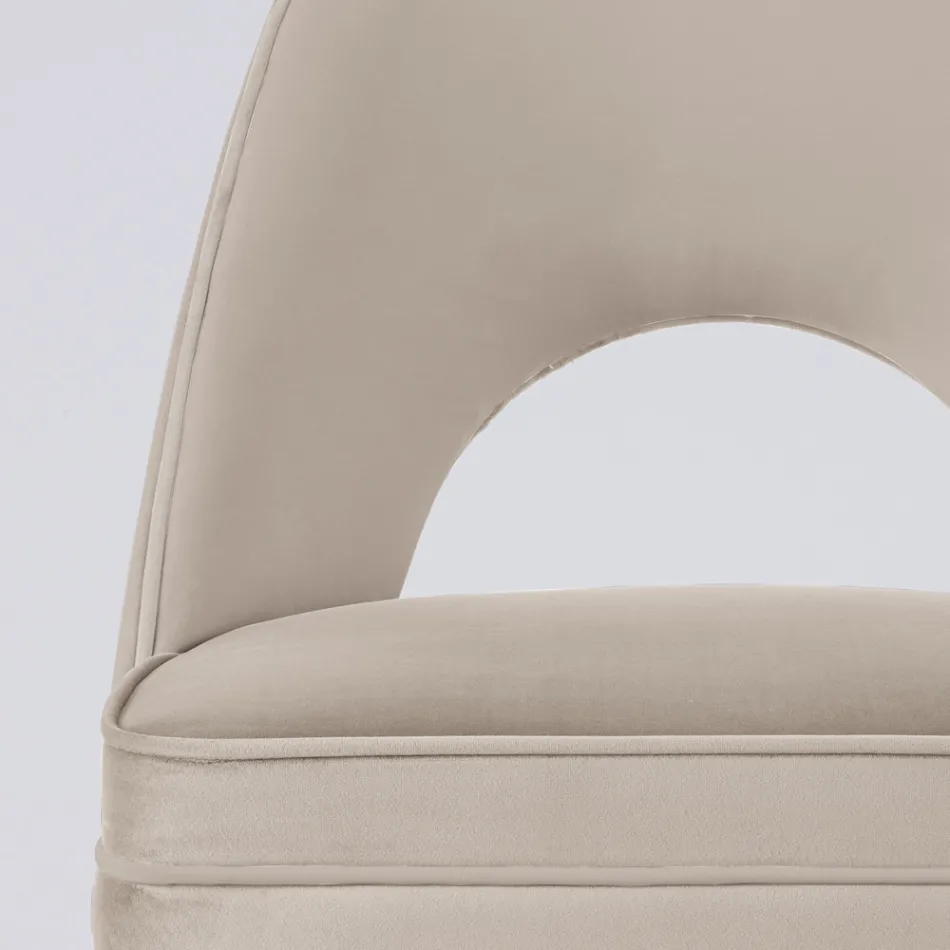 Poltroncina da Soggiorno in Diversi Tessuti con scocca in Legno - Edgar Viadurini