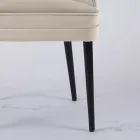 Poltroncina da Soggiorno in Diversi Tessuti con scocca in Legno - Edgar Viadurini