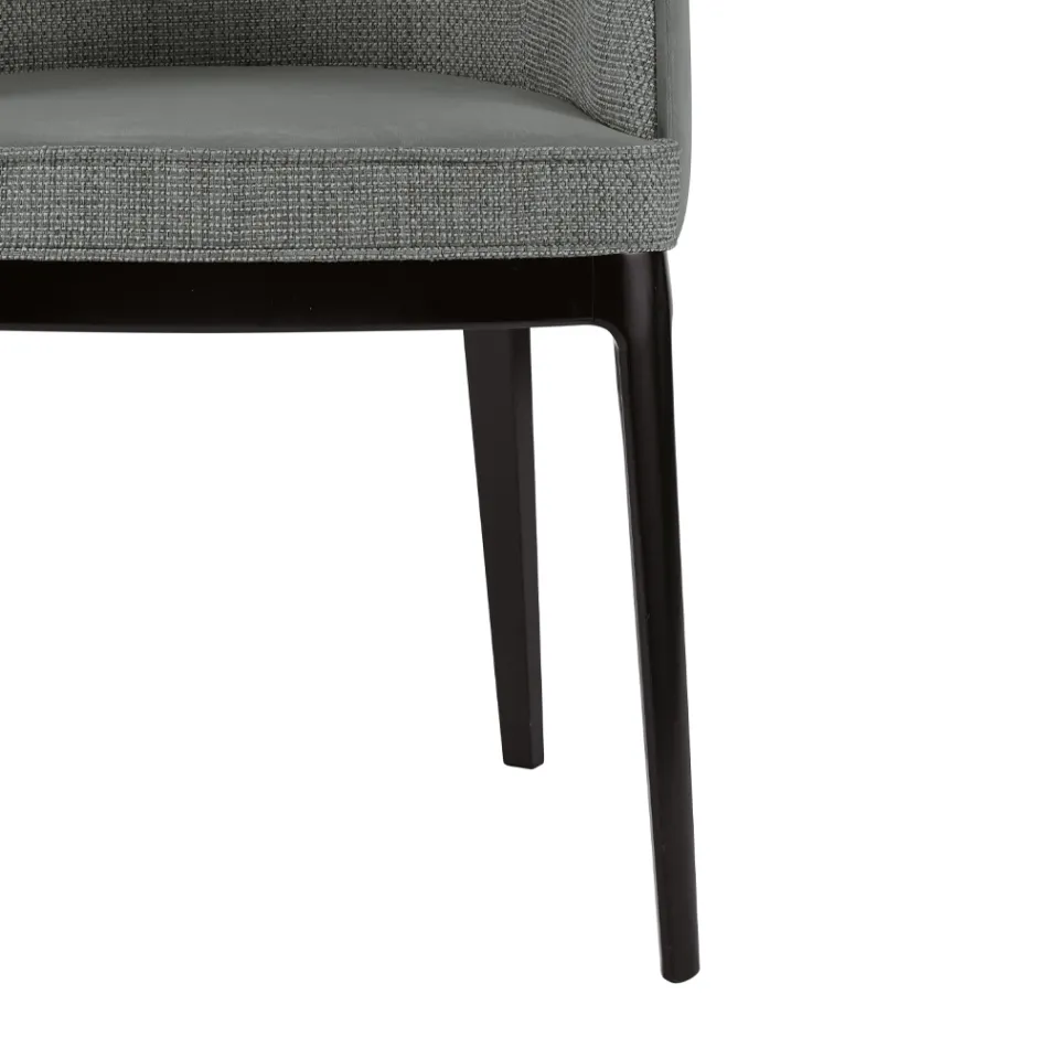 Poltroncina da Soggiorno in Diversi Tessuti e Legno Massello Made in Italy - Evy Viadurini