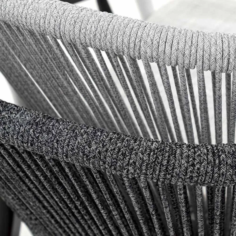 Poltroncina Impilabile da Giardino Alluminio e Tessuto – Smart By Varaschin Viadurini