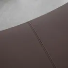 Poltroncina in Metallo e Seduta in Ecopelle Made in Italy - Menta Viadurini