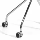 Poltroncina per Ufficio Girevole con Ruote e Braccioli Made in Italy - Felix Viadurini