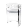 Poltroncina Trasparente in Plexiglass e Seduta Imbottita Made in Italy - Caelia