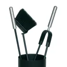 Porta Attrezzi con 3 Strumenti per la Cura del Camino Made in Italy - Cuscus Viadurini