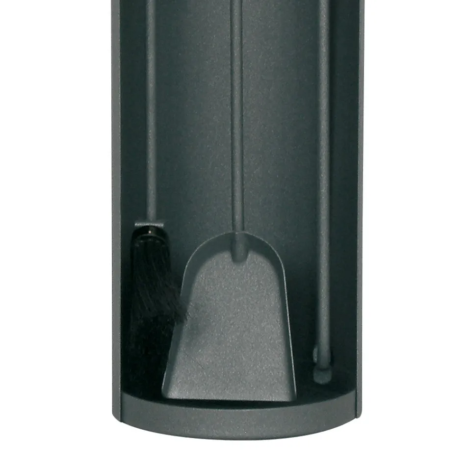 Porta Attrezzi con 3 Utensili per il Camino in Metallo Made in Italy - Bazar Viadurini