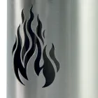 Porta Attrezzi con 4 Accessori in Acciaio Inox e Fiamma Made in Italy - Vita Viadurini