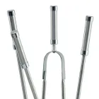 Porta Attrezzi con 4 Accessori in Acciaio Inox e Fiamma Made in Italy - Vita Viadurini