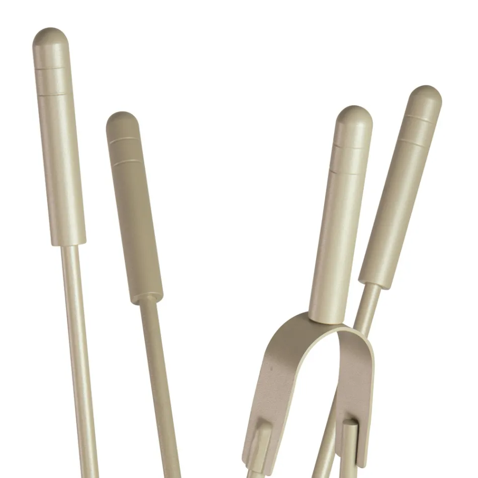 Porta Attrezzi con 4 Strumenti per la Cura del Camino Made in Italy - Fakir Viadurini