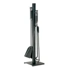 Porta Attrezzi con Uncino, Morsetto, Paletta e Scopino Made in Italy - Geisha Viadurini