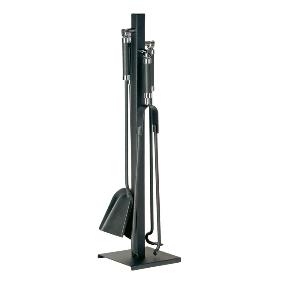 Porta Attrezzi con Uncino, Morsetto, Paletta e Scopino Made in Italy - Geisha Viadurini