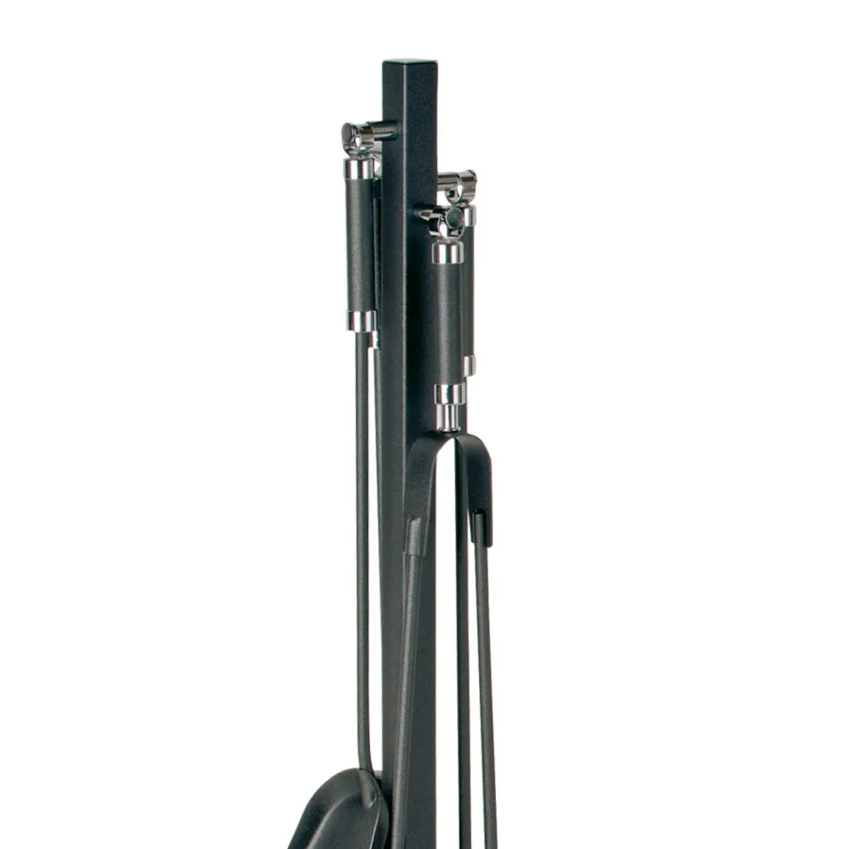 Porta Attrezzi con Uncino, Morsetto, Paletta e Scopino Made in Italy - Geisha Viadurini