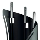 Porta Attrezzi Fisso con 3 Utensili per il Camino Made in Italy - Turbante Viadurini