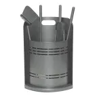 Porta Attrezzi Fisso con 4 Utensili per il Camino Made in Italy - Bonsai Viadurini