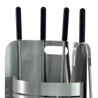 Porta Attrezzi Fisso con 4 Utensili per il Camino Made in Italy - Bonsai Viadurini