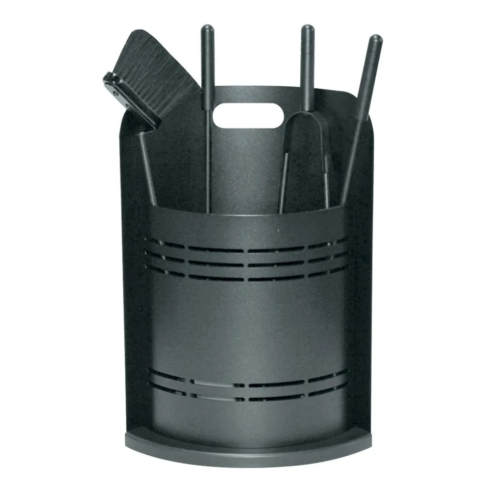 Porta Attrezzi Fisso con 4 Utensili per il Camino Made in Italy - Bonsai Viadurini