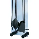 Porta Attrezzi in Cristallo Temperato con 4 Accessori Made in Italy - Zebra Viadurini