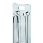 Porta Attrezzi in Cristallo Temperato con 4 Accessori Made in Italy - Zebra Viadurini