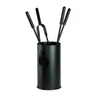 Porta Attrezzi in Metallo con 4 Accessori e Fiamma Made in Italy - Fakir Viadurini