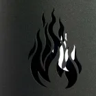 Porta Attrezzi per il Camino in Metallo con 4 Accessori Made in Italy - Canarino Viadurini