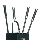 Porta Attrezzi Quadrato in Metallo e 4 Accessori Made in Italy - Iena Viadurini