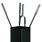 Porta Attrezzi Quadrato in Metallo e 4 Accessori Made in Italy - Iena Viadurini