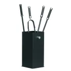 Porta Attrezzi Quadrato in Metallo e 4 Accessori Made in Italy - Iena Viadurini